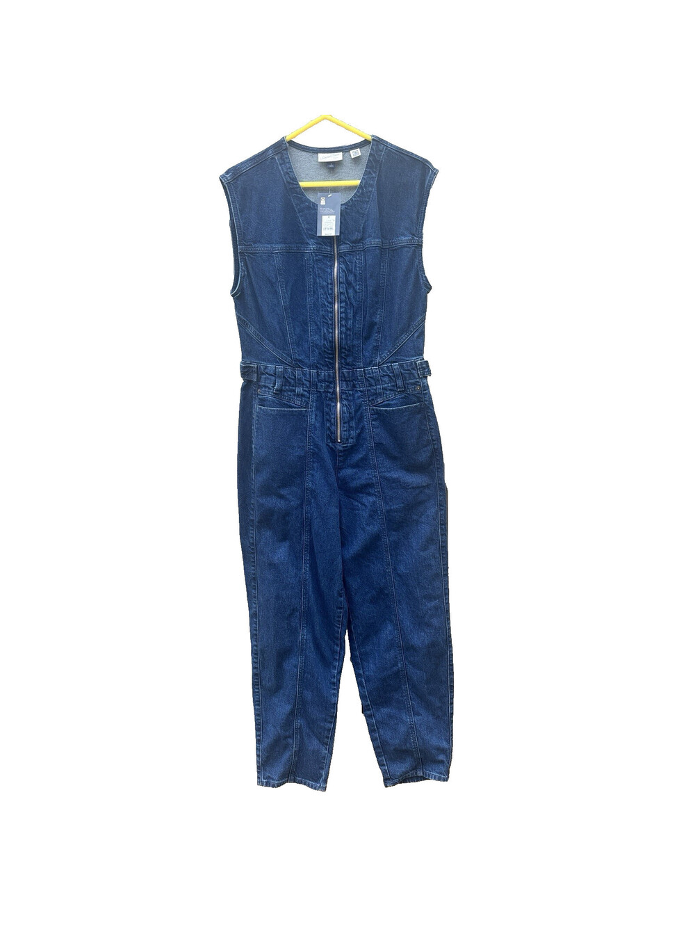 Universal Thread Dark Wash Denim Sleeveless Jumpsuit Size 12 NEW WITH TAGS!